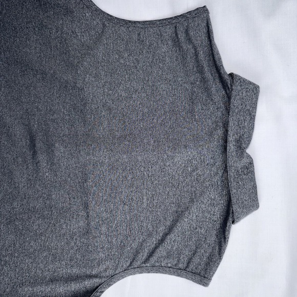 Mofiz Women Grey‎ 1/4 Button Sleeveless Top L - Picture 6 of 7